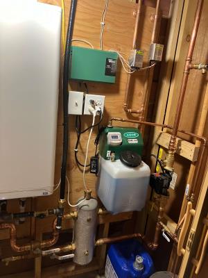 a new combo boiler install by LPH Mechanical LLC